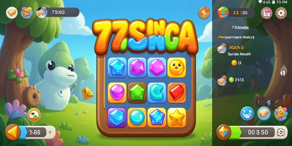 Gameplay seru dari 77SINGA yang penuh warna.