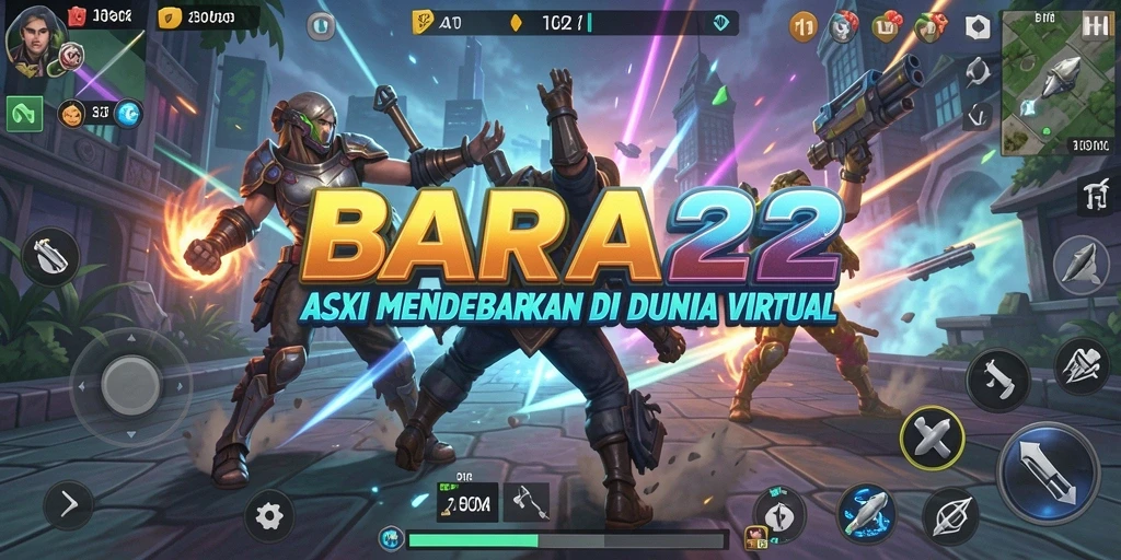 Tampilan gameplay BARA22 dengan aksi mendebarkan.