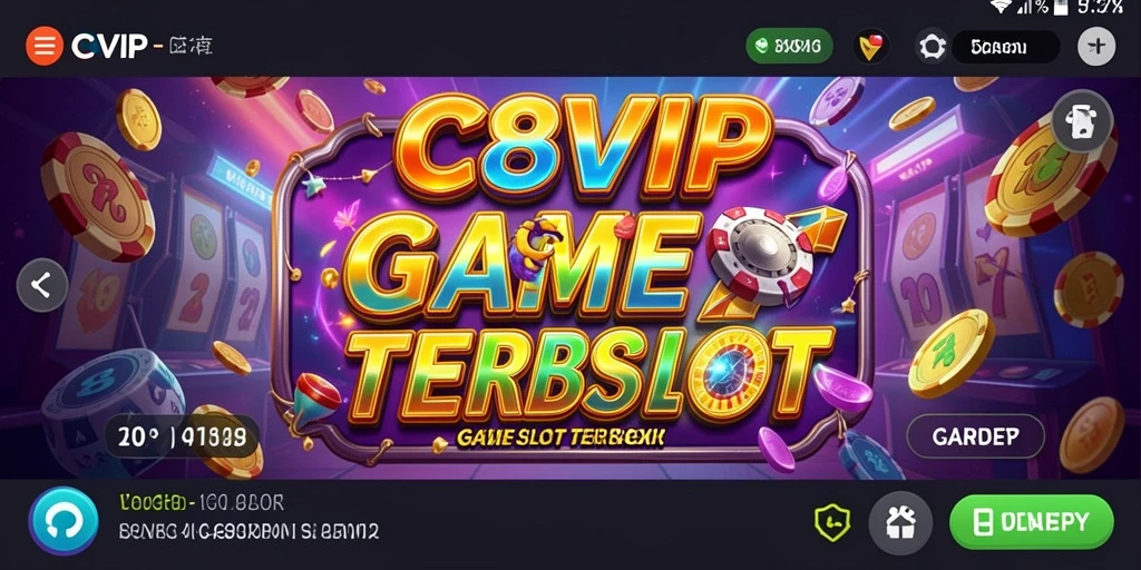 Screenshot C8VIP menampilkan gameplay Slot yang mendebarkan.