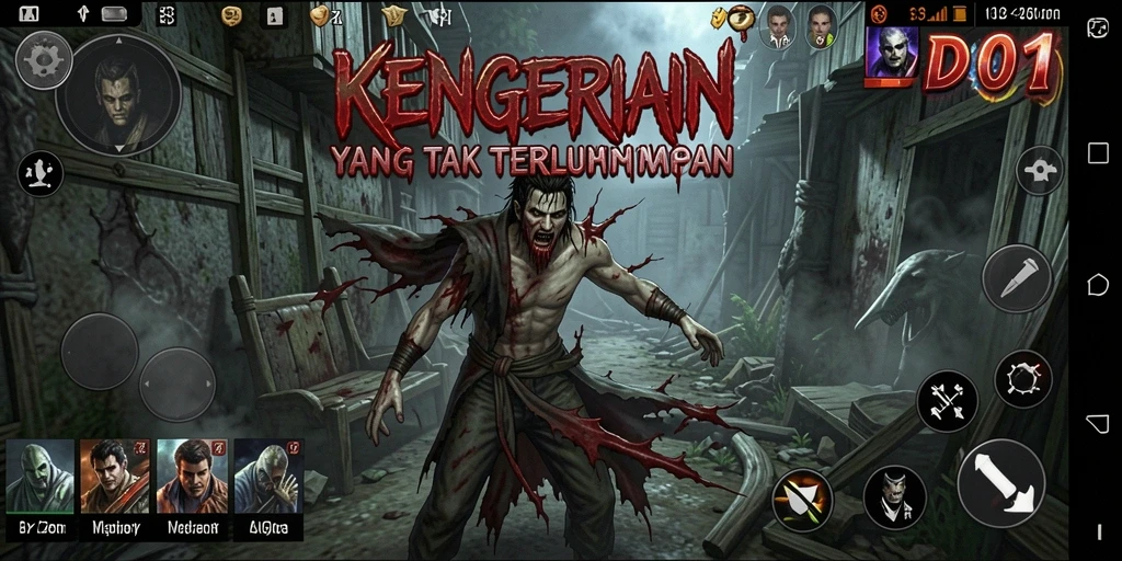 Tangkapan layar gameplay menyeramkan dari DY01 yang penuh ketegangan.