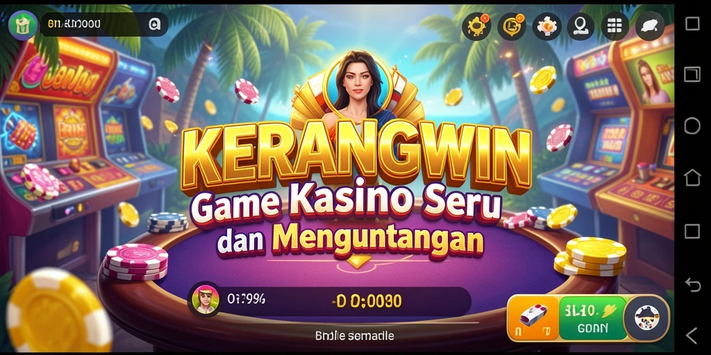 Screenshot gameplay KERANGWIN menampilkan keseruan bermain Kasino.