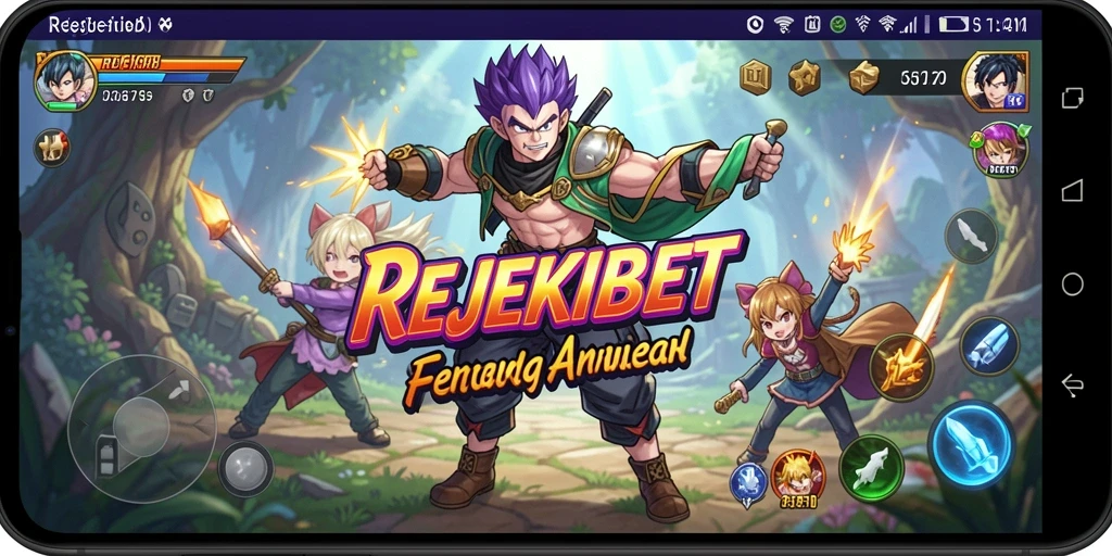 Tampilan gameplay seru di REJEKIBET dengan karakter Anime yang unik.
