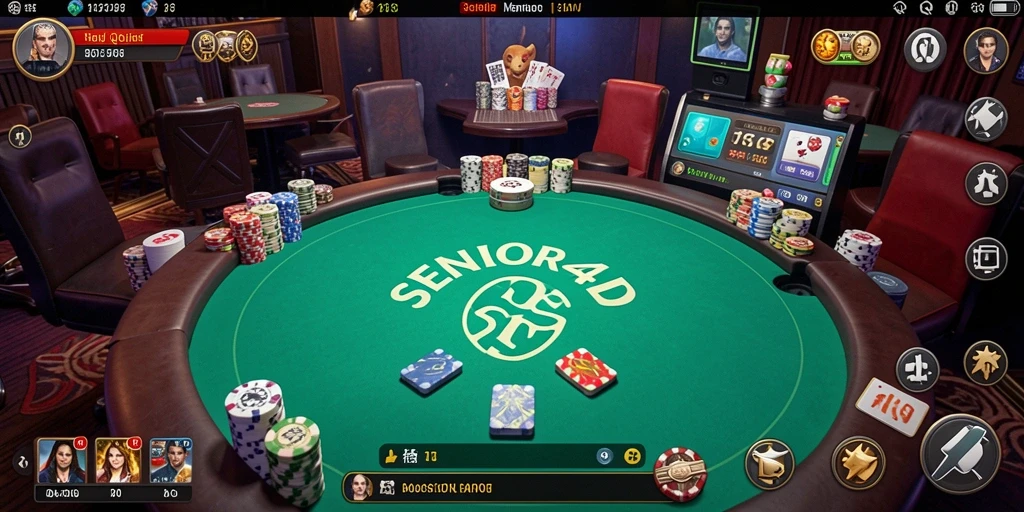 Tampilan gameplay menarik di SENIOR4D dengan kartu QiuQiu.